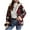 Hot Pink, variant on Women Fleece Plaid Shacket Jacket 2025 Long Sleeve Button Down Flannel Shirt Fashion Casual Fall Outerwear Coat