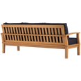 thumbnail image 4 of Modway Marina Outdoor Patio Teak Sofa in Natural Navy, 4 of 10