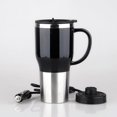 thumbnail image 1 of Calentador de agua caliente para coche - Hervidor eléctrico para coche Calentador de cigarrillos portátil de acero inoxidable Calentador de cigarrillos Taza de café con cargador para exterio, 1 of 5