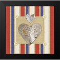 thumbnail image 2 of Appleman, Sam 12x12 Black Modern Framed Museum Art Print Titled - Tin Hearts, 2 of 5
