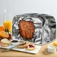 thumbnail image 2 of Toaster Cover, 2 Slice Bread Toaster Oven Dust Cover,, Home Kitchen Accessories Decoration, Meat, 2 of 6