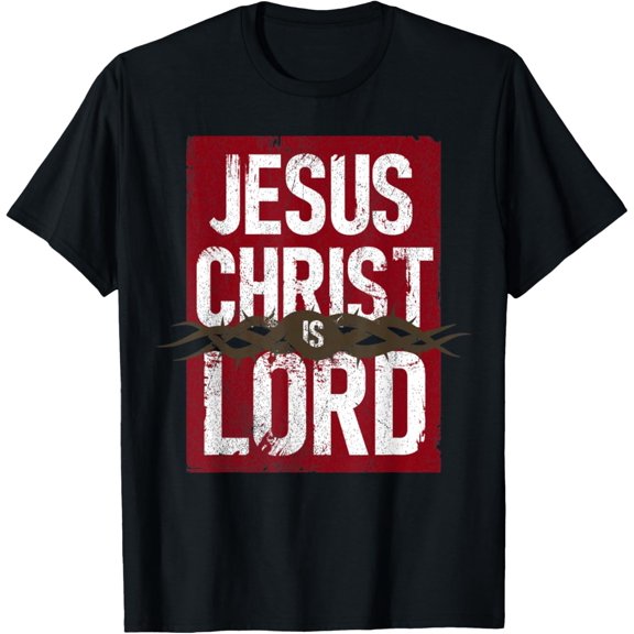Jesus Christ, Lord Jesus Vintage Design With Thorns Religion T-Shirt