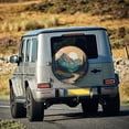 thumbnail image 6 of Spare Tire Cover for RV Camper Trailer Mountains Forest Nature Sunset Scenery, Weatherproof Universal Wheel Cover for RV Travel Trailer Camper Truck, 6 of 10