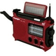 thumbnail image 2 of Kaito KA500 Voyager 5-way Powered Emergency AM/FM/SW NOAA Weather Alert Radio with Solar Dynamo Crank Flashlight and Reading Lamp - Red, 2 of 4
