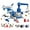 Blue, variant on KYAIGUO Toddler Boy Toys Airplane Engineering Toys, Multiple Themes of Airplane Toys with Lights & Realistic Sound Effects, Kids Favorite Christmas Gifts for Kids