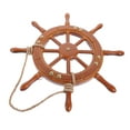 thumbnail image 3 of CIMAXIC Wooden Wall Hanging Rudder Decoration Mediterranean Style Rudder Decor for Home,13.78"X13.78"X0.98", 3 of 4