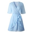 thumbnail image 4 of DYMADE Robe Mini Junior à Col en V Enveloppé, 4 of 5