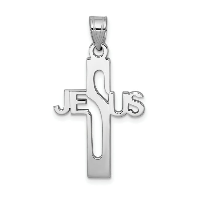 Pendentif Croix de Jésus en Argent Sterling 925