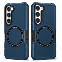 Case for Galaxy S24,Decase Heavy Duty Cover Soft TPU & Hard PC Dual Layer Hybrid Case Support Wireless Charging Magnetic Rugged Phone Shell,for Samsung Galaxy S24 - Royalblue