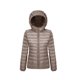 thumbnail image 1 of Chaqueta de plumón ligera de otoño e invierno para mujer, chaqueta corta con capucha de talla delgada, 1 of 6