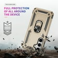 thumbnail image 7 of Decase Compatible with Samsung Galaxy S25+ 2025 Case+1-Pack Tempered Screen Protector, Military Grade Drop Protection Cover with 360° Rotating Kickstand, Heavy Duty Shockproof Phone Case,Gold, 7 of 7