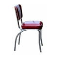 thumbnail image 3 of Richardson Seating Retro Diner Side Chair-Color:Zodiac Burgundy/Zodiac Silver,Seat Type:Box Seat, 3 of 3