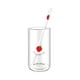 thumbnail image 1 of Vaso de cristal con forma de fresa, transparente, 400 ml, reutilizable Estilo B, 1 of 9
