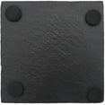 thumbnail image 3 of 12 Pack Drink s with Holder, 4 Inch Black Slate Stone with Anti-Scratch Bottom for Bar Kitchen Home r, Square, 3 of 7