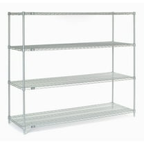 Global Industrial 24726C Nexel Chrome Wire Shelving, 72 x 24 x 63 in.