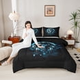 thumbnail image 4 of Castle Fairy Animal Wolf Twin Comforter Sets,Bohemian Dreamcatcher Bedding Set, 4 of 8