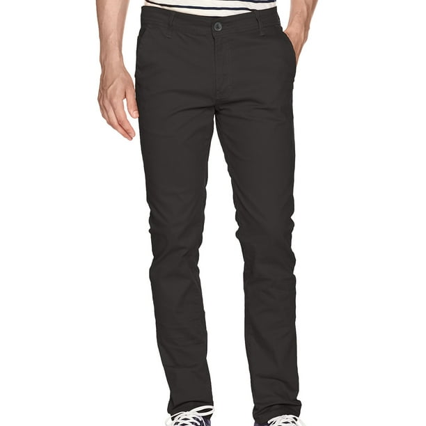 Wt02 Mens 36x32 Flat Front Skinny Chino Stretch Tech Pants Walmart Com