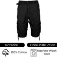 thumbnail image 3 of 2-Pack Men's Classic-Fit Distressed Belted Cargo Shorts (30-48), 3 of 4