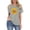Gray, variant on JeashCHAT Women Short Sleeve Tops Summer Strappy Cold Shoulder T-shirt Fashion Floral Print Color Casual Tunic Blouses Plus Size Pullover Tee