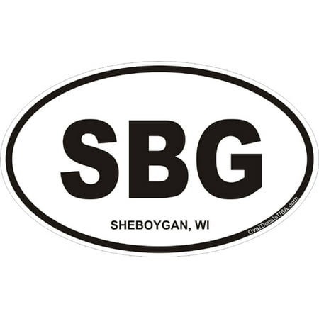 3.8 Inch Sheboygan Wisconsin Oval Decal