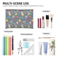 thumbnail image 3 of Rocae Cartoon Space for Cosmetic Bags for Women Paper Reusable Cosmetic Bag Travel Toiletry Organizer Capacity Multipurpose Zipper Pouch, 3 of 8
