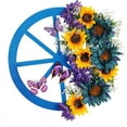 thumbnail image 2 of Xihbxyly Corona de Girasol Azul, Diseño Floral Artesanal, Fácil Instalación, Decoración Versátil para Puertas, Bodas, Fiestas, Festivales, Ideal Como Regalo para Seres Queridos, Juego de 1 Pieza., 2 of 7