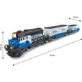 thumbnail image 5 of Technic Ensemble de Construction de Locomotive de Train, Modèle de Locomotive de Train MOC avec Scène de Voie de Train, Ensemble de Blocs de Construction d'Assemblage Bricolage 1008 Pcs, 5 of 5