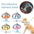 thumbnail image 3 of Chaleco transpirable para pasear perros al aire libre con combinación de colores azul y rosa (D) M$ para gatos y perros, arnés para mascotas con cuerda de tracción reflectante para mascotas, arnés, 3 of 8