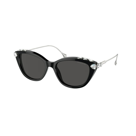 Sunglasses Swarovski SK 6010 103887 Black Dark Grey