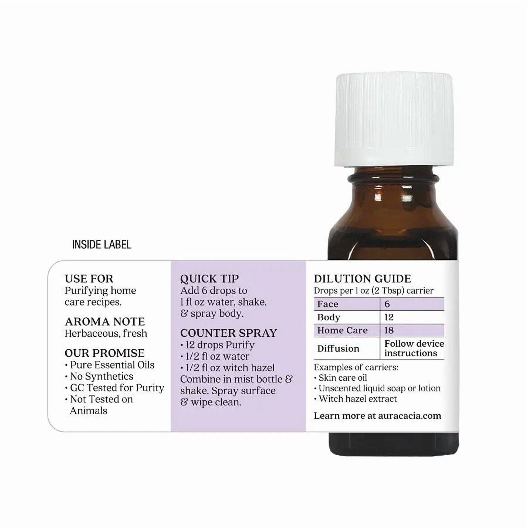 Aura Cacia Pure Essential Oil, Purify, 0.5 Fl Oz