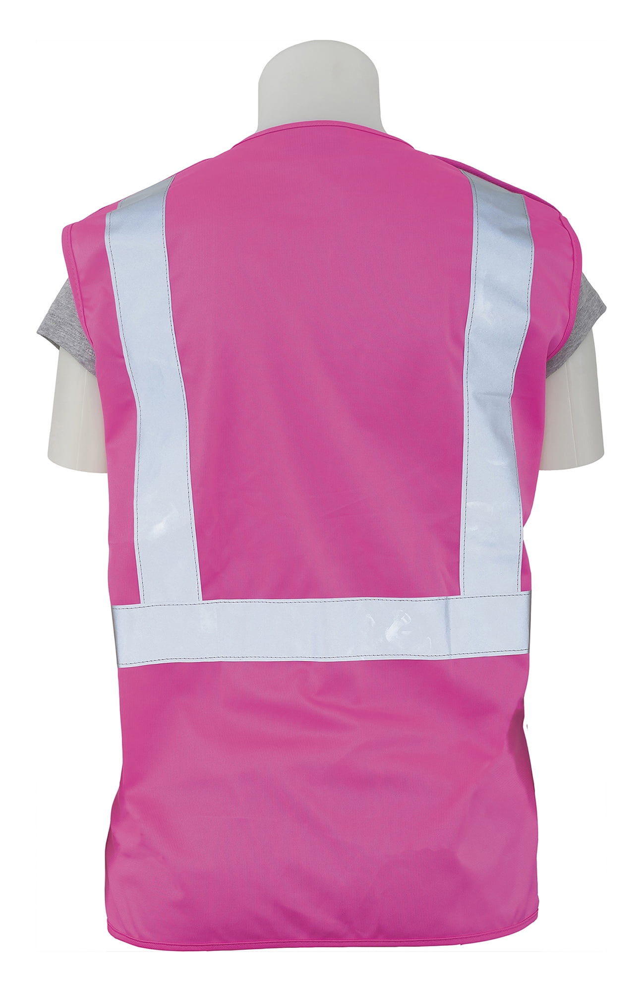 ERB Safety S725 Pink Ansi Class 3 Vest Oxford Front / Mesh Back HiViz
