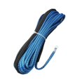 thumbnail image 5 of Synthetic Winch Rope 50ft Vehicles Towing Car Breakdowns Towing Winch Cable Boat , Blue, 5 of 8
