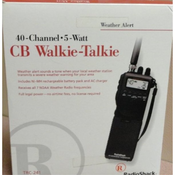40 channel 5 watt cb walkie talkie trc 241 from radio shack Walmart