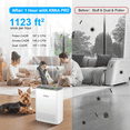 thumbnail image 3 of KNKA Pro HEPA Air Purifiers for Home Large Room Up to 1,123 ft² in 1 Hr – Filters Up to 99.97% of dust, smoke, pollen, Air Quality Monitor, Turbo Mode, Ultra-Quiet, 3 of 13