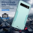 thumbnail image 6 of Feishell Case Fit for Google Pixel 6a 6.1 inch,Military Grade Shockproof Protection Hybrid Armor Double Layer Hard PC + Soft TPU Drop Resistant Anti-Fingerprint Phone Cover,Green, 6 of 6