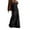 Black, variant on EDFBUYKRS Female Skirts Fall Skirts Plus Size Dressy Women Solid Lace Mesh Split Skirt High Waist Skirt Pleated Ruffle Skirt