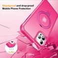 thumbnail image 2 of MYKOMI Magnetic Compatible with iPhone 12 Pro Max Case with Stand [Military Grade Drop Tested][Compatible with Magnet] Ring Translucent Slim Hard Back Soft Edge, 2 of 6
