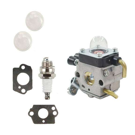 Carburetor 41171200605 with Gasket Primer Bulb Replacement for HS45 Hedge Trimmer FC55 FS310 FS45 FS45L FS80 C1Q-S169B C1Q-S97Carb