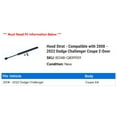 thumbnail image 2 of Hood Strut - Compatible with 2008 - 2022 Dodge Challenger Coupe 2-Door 2009 2010 2011 2012 2013 2014 2015 2016 2017 2018 2019 2020 2021, 2 of 2