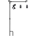 thumbnail image 1 of Soporte para bandera de jardín con clip y tapón soporte para bandera de jardín Metal para decoración de jardín, 1 of 8