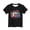 Black, variant on Kids USA Print Short Sleeve T-Shirt, Unisex Boys Girls Crew Neck Soft Red Top, Breathable Daily Wear for Toddler, 3-4T