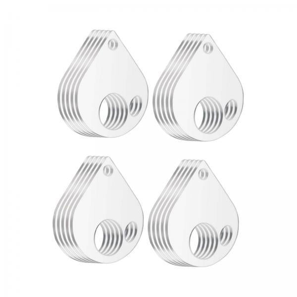 Gotas de hilo transparentes,Gotas de hilo transparentes Costura ligera de bricolaje,Bobinas de banda de rodadura para portátiles con agujeros,Organizador de almacenamiento de