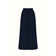 thumbnail image 4 of Pantalones Casuales para Mujer, con Cintura Elástica y Pierna , con Bolsillos. Azul Marino XL, 4 of 9