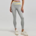 thumbnail image 2 of enyan Slimove Cellulite Leggings High Waisted Training Control Women Workout Leggings（Light Gray,XXL）, 2 of 5