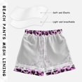 thumbnail image 3 of FORMRS Boys Swim Trunks Quick Dry Mesh Lining Beach Boardshorts, Sizes XS-XL, Purple Floral Leopard Pattern, 3 of 7