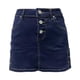 thumbnail image 4 of Minifalda vaquera ajustada de cintura alta para mujer: elástica lavada, cremallera delantera, informal/festiva, tallas S-XXL, 4 of 5