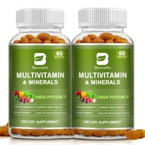 (2 Pack) Multivitamin & Minerals Capsules with Iron, Methylfolate, Zinc, Vitamin D3 & K2 To Improve Immunity Boost Energy Healthy Hair & Skin & Nails for Men Women