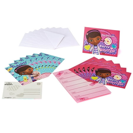 Doc McStuffins Party Invite and Thank You Combo, 8ct