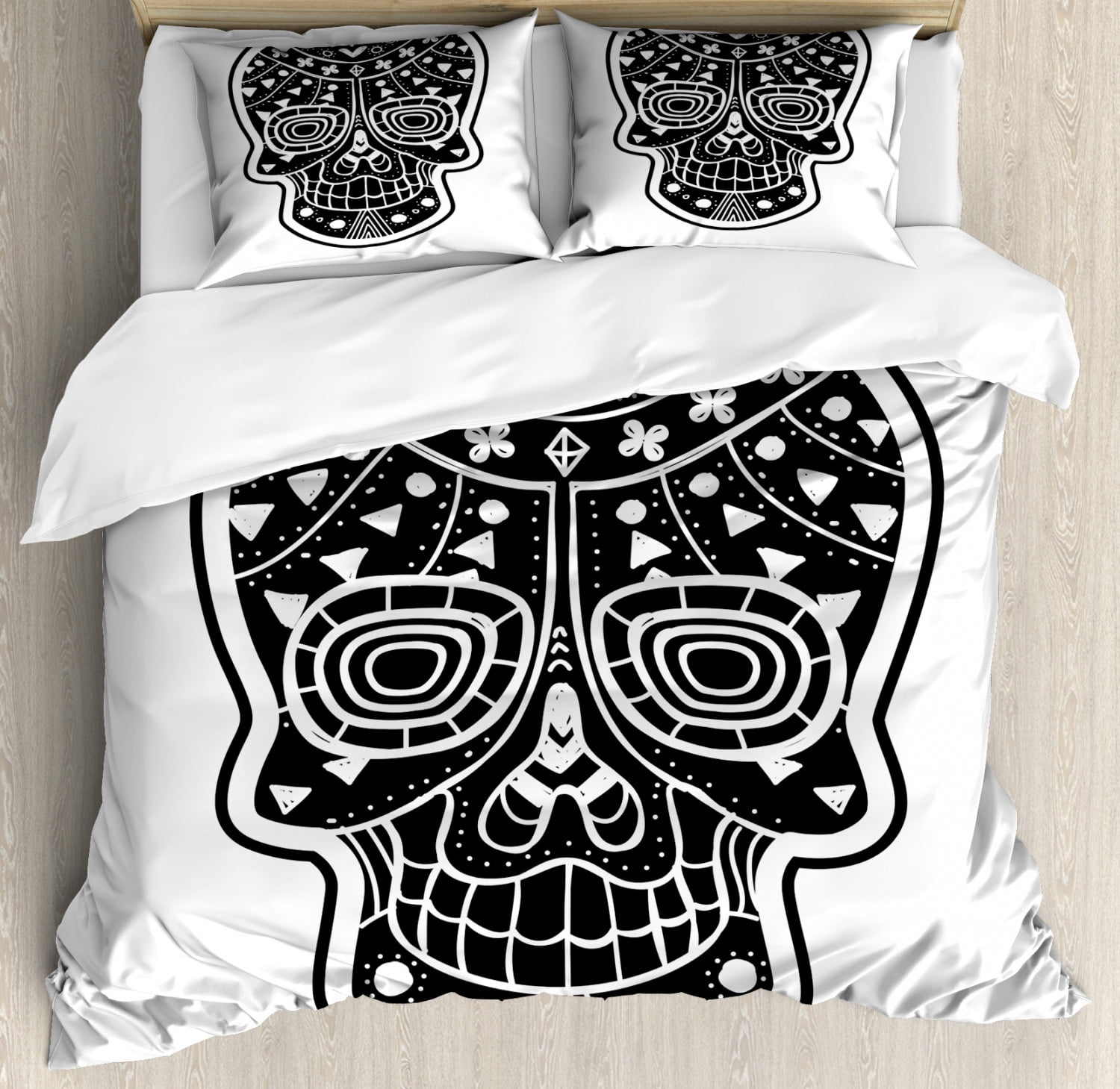 Turquoise Spirit Skull Quilted Sofa Cover NCU0LDH049 main image 0