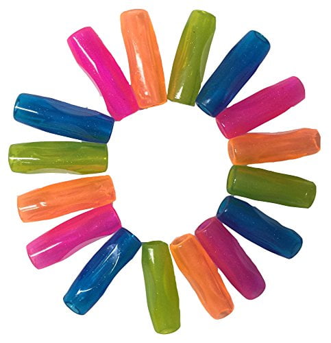 16 Pack Pencil Grip Aids. Fits Most Writing Utensils. Assorted Colors
